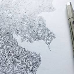 Bainbridge Island Map Hand Drawn Topographic Washington Bathymetric Drawing - Art Print Salish Sea Puget Sound Wedding Travel Wall - thumbnail 4