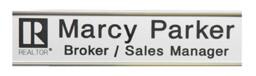 2 X 8 Inches Silver Personalized Name Plate - 5 With & Logo Custom Plate For Office, Office Plates Custom