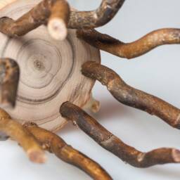 Tealight Holder Made Of Wood & Branches For Single Tealight/Candle - Natural Centerpiece Branch Holder - thumbnail 3