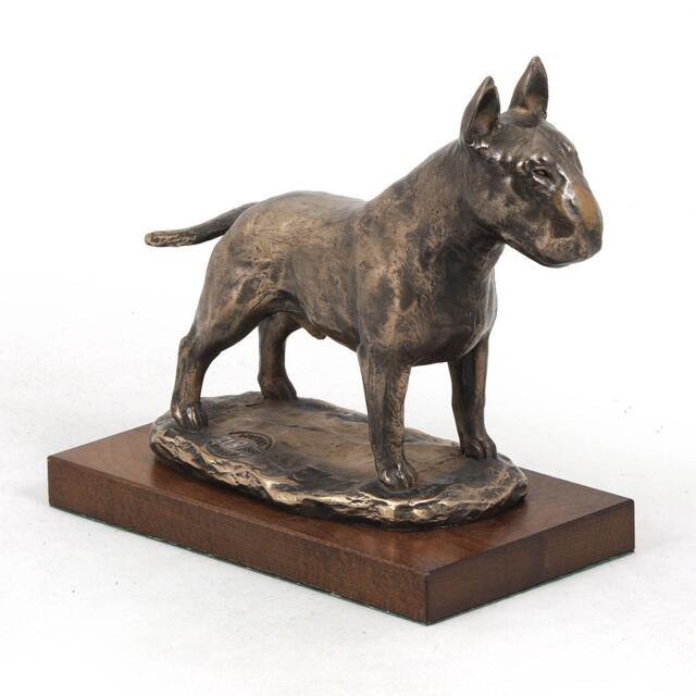 Bull Terrier, Dog Wooden Base Statue, Limited Edition, Artdog - image 1