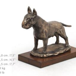 Bull Terrier, Dog Wooden Base Statue, Limited Edition, Artdog - thumbnail 4