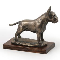 Bull Terrier, Dog Wooden Base Statue, Limited Edition, Artdog - thumbnail 3