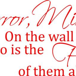 Mirror On The Wall Who Is Fairest Of Them All Vinyl Decal Sticker Snow White Quote Would Look Great Beside A - thumbnail 3