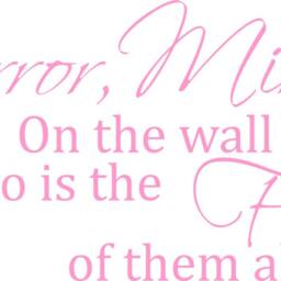 Mirror On The Wall Who Is Fairest Of Them All Vinyl Decal Sticker Snow White Quote Would Look Great Beside A - thumbnail 2
