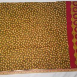 Green Background, Gold Triangles With Red Circle Trim Standard/Queen Pillowcase - thumbnail 4