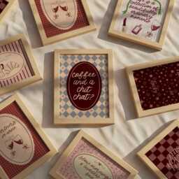 This House Is Full Of Love Print - Red Checkerboard Home Decor - thumbnail 3