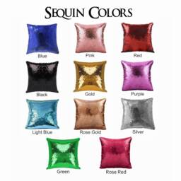 Personalized Birth Stats Photo Sequin Cushion, Custom Announcement Magic Pillow, Newborn Baby Gift - thumbnail 4