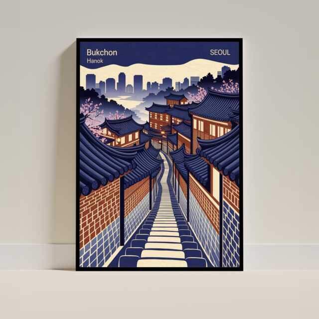 Bukchon Hanok Village Seoul Print - image 1