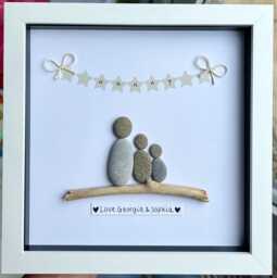Nanny Pebble Frame, Gift For Nana, Nanny, Birthday Her, Grandma, Mother's Day Gift, Pebble Frame - thumbnail 1