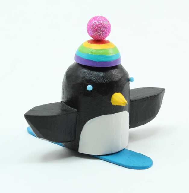 Penguin On A Snowboard - image 1