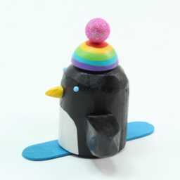 Penguin On A Snowboard - thumbnail 2