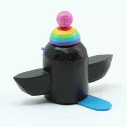 Penguin On A Snowboard - thumbnail 3