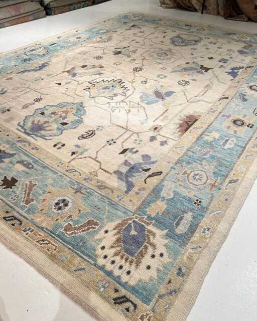 Persian 9x12 Turkish Oushak Rug High Quality For Home Living Room, Area Rug, Bedroom Rug 5x8, 6x9, 8x10, 9x12, 10x14, 12x15 All Room - image 1