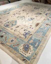 Persian 9x12 Turkish Oushak Rug High Quality For Home Living Room, Area Rug, Bedroom Rug 5x8, 6x9, 8x10, 9x12, 10x14, 12x15 All Room - thumbnail 1