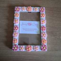 Colourful 3D Resin Daisy Flatback Photo Frame 4 X 6 Inches - thumbnail 4