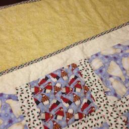Cozy Polar Bear Penguin Cristmas Quiled Throw - thumbnail 4
