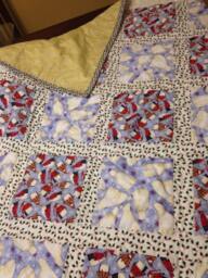 Cozy Polar Bear Penguin Cristmas Quiled Throw - thumbnail 1