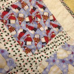 Cozy Polar Bear Penguin Cristmas Quiled Throw - thumbnail 3