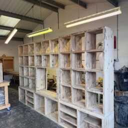 Custom Reclaimed Solid Wood Media Wall - Made To Measure Handmade Tv Unit Storage - thumbnail 3