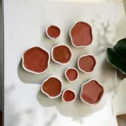 Handmade Ceramic Wall Art 3D Abstract Tile Sculpture - thumbnail 2