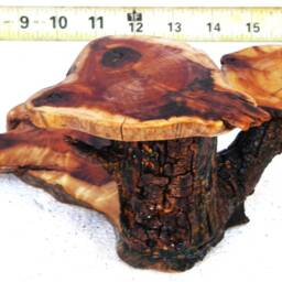 "Burlwood Bonsai Mini Accent Display Table Stand 9.5"" X 8.5"" 4.5" - thumbnail 3