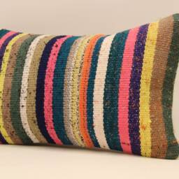 Throw Pillow, Sofa 12x20 in 30x50 cm, Vintage Kilim Pillow, Home Cushion Cover Boho Pillow Throw Koef-648 - thumbnail 3