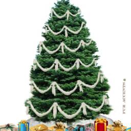 Faux Fur Christmas Garland - Handmade Holiday Swag - thumbnail 2