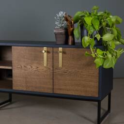 Dark Oak Tv Stand, Wood Sideboard, Unit, Media Unit - Koda - thumbnail 4
