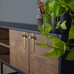 Dark Oak Tv Stand, Wood Sideboard, Unit, Media Unit - Koda - thumbnail 2