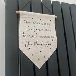 Christmas Eve Sky Search Flag Kids Room Banner Decoration - thumbnail 2