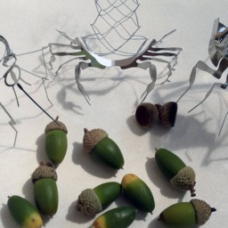Stainless Steel Insect Wire Sculpture Zoology Desk Decor - thumbnail 3