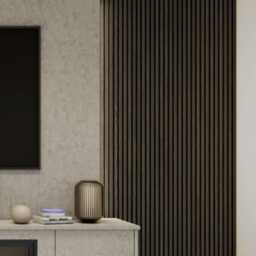 Media Wall Package - 2M Floor Standing Unit 40' Electric Fire Tv Panel - thumbnail 3