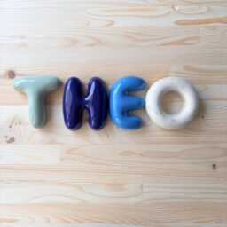 Handmade Custom Ceramic Letters-Personalized Letter