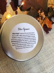 Blue Spruce ~ All Natural Soy Candle 8 Oz Tins Travel Wedding Present Gifts - thumbnail 1