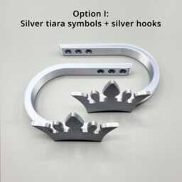 Replaceable Tiara Crown Curtain Holdbacks/Tiebacks 3D Printed Plastic - Set Of Left & Right - thumbnail 4