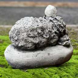 Stone Sleeping Mouse Concrete Figurine Garden Decor Sleeping Animal Statue Rodent Ornament Handcrafted Decoration Gift - thumbnail 4