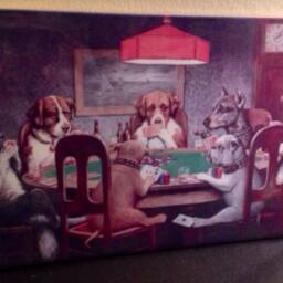"Poker Game Ceramic Wall Art Tile, 8"" By 12" - thumbnail 2