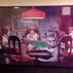 "Poker Game Ceramic Wall Art Tile, 8"" By 12" - thumbnail 3
