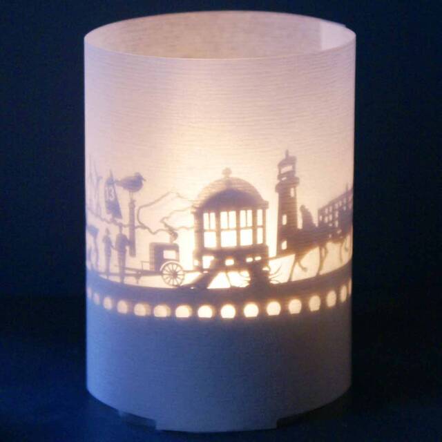 Borkum Skyline Shadow Play - Island Souvenir Gift Tube - image 1