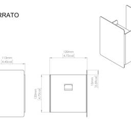 White Toilet Paper Holder, Modern Minimalist Bathroom Storage, No Drilling Toilet Roll Currato - thumbnail 4
