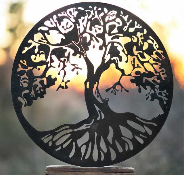 Tree Of Life Metal Wall Art, Family Life, Circle, Mother's Day Gift, Anniversary House Warming Gift