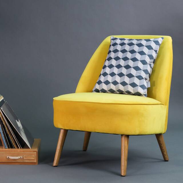 "Large Velvet Cushion, Removable Cover, Size 45cm X 45 cm - 18""X18" - image 1