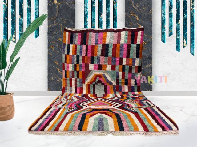 Yakiti - 12X15Ft Moroccan Rug, Beni Ourain Area Modern Wool Living Room Beniourain Handmade Soft Carpet, 364 cm X 474 - image 1