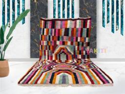 Yakiti - 12X15Ft Moroccan Rug, Beni Ourain Area Modern Wool Living Room Beniourain Handmade Soft Carpet, 364 cm X 474 - thumbnail 1