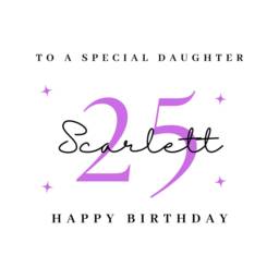 Daughter 25Th Birthday Candle Gift Set Box Gifts Present Card - thumbnail 4