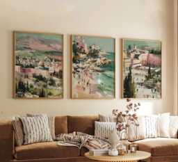Set Of 3 Israel Posters, Middle East Travel Wall Art, Landscape Print Set, Modern Artwork, Cultural Home Decor, Mediterranean Style - thumbnail 1