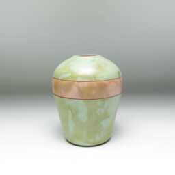 Sage Green Ceramic Vase Earthenware Fire Cloud Pottery - thumbnail 3