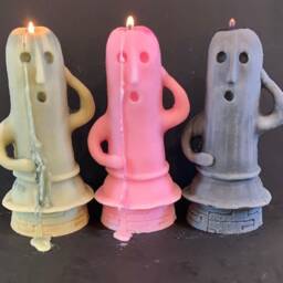Haniwa Candle/Candle/Figure/Sculpture/Candle 3D/Scented/Gift/Home Decor/Art Design/Design Candle/Fashionable Candle/Dog/Art/Deco/Unique/ - thumbnail 3
