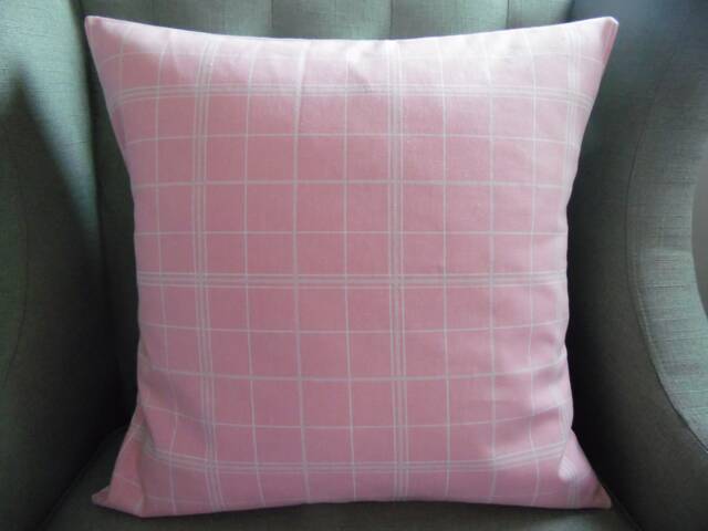 Pillow Cover.slipcovers. Covers.toss Pillow.throw Pillows.home Decor.accents.pink.valetine's Day.plaid.sofa Cushions.cushion Covers - image 1