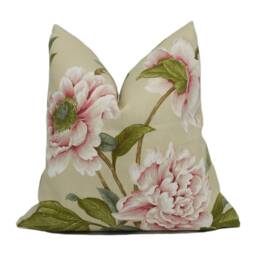 Colefax & Fowler - Giselle Pink/Green Spectacular Floral Botanical Designer Cushion Cover Handmade Throw Pillow Luxury Home D??cor - thumbnail 1